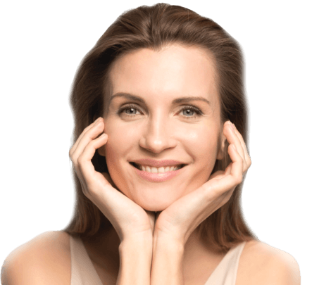 Woman Smiling After Seeing SmoothGlo results Woman Smiling After Seeing SmoothGlo results